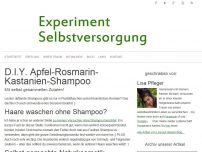 Bild zum Artikel: D.I.Y. Apfel-Rosmarin-Kastanien-Shampoo