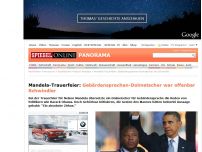 Bild zum Artikel: Mandela-Trauerfeier: Gebärdensprachen-Dolmetscher war offenbar Schwindler