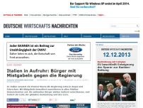 Bild zum Artikel: Italien in Aufruhr: Bürger mit Mistgabeln gegen die Regierung