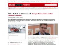 Bild zum Artikel: Video-Auftritt im EU-Parlament: Europas Konservative wollen Snowden ausladen