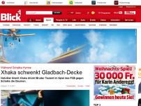 Bild zum Artikel: Während Schalke-Hymne: Granit Xhaka schwenkt Gladbach-Decke