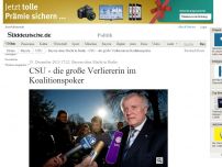 Bild zum Artikel: Bayern ohne Macht in Berlin: CSU - die große Verliererin im Koalitionspoker