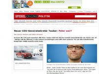 Bild zum Artikel: Neuer CDU-Generalsekretär Tauber: Peter wer?