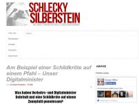 Bild zum Artikel: Am Beispiel einer Schildkröte auf einem Pfahl – Unser Digitalminister