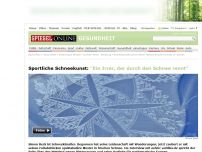 Bild zum Artikel: Sportliche Schneekunst: 'Ein Irrer, der durch den Schnee rennt'