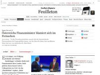 Bild zum Artikel: Sagen Sie mal A: Österreichs Finanzminister blamiert sich im Fernsehen