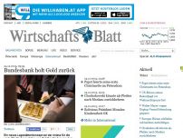 Bild zum Artikel: Bundesbank holt Gold zurück