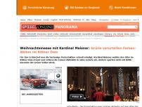 Bild zum Artikel: Weihnachtsmesse mit Kardinal Meisner: Grüne verurteilen Femen-Aktion im Kölner Dom