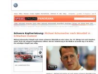 Bild zum Artikel: Schwere Kopfverletzung: Michael Schumacher nach Skiunfall in kritischem Zustand
