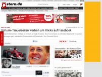 Bild zum Artikel: Nach Ski-Unfall: Schumi-Trauerseiten werben um Klicks auf Facebook
