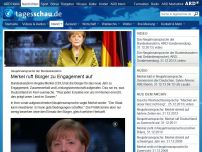 Bild zum Artikel: Neujahrsansprache: Merkel ruft Bürger zu Engagement auf