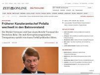 Bild zum Artikel: Deutsche Bahn: 
			  Früherer Kanzleramtschef Pofalla wechselt in den Bahnvorstand