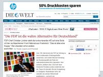 Bild zum Artikel: Christian Lindner: 'Die FDP ist die wahre Alternative für Deutschland'