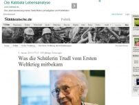 Bild zum Artikel: 105-jährige Zeitzeugin: Was Schülerin Trudl vom Ersten Weltkrieg mitbekam