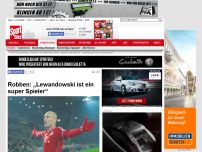 Bild zum Artikel: Freude über Wechsel  -  

Robben: „Lewandowski ist ein super Spieler“
