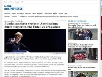 Bild zum Artikel: Geschmacklos, Frau Merkel: Bundeskanzlerin versucht Anteilnahme durch fingierten Ski-Unfall zu erhaschen