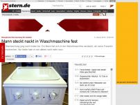 Bild zum Artikel: Missglückte Überraschung für Geliebte: Mann steckt nackt in Waschmaschine fest