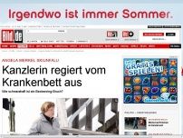 Bild zum Artikel: Beckenring-Bruch - Angela Merkel bei Skiunfall verletzt