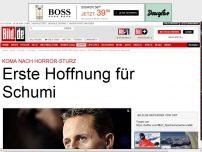 Bild zum Artikel: Nach Horror-Unfall - Erste Hoffnung für Schumi