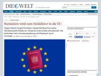 Bild zum Artikel: Einbürgerungen: Rumänien wird zum Einfallstor in die EU