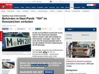 Bild zum Artikel: Spediteur muss Schild wechseln - Behörden in Nazi-Panik: 'HH' im Kennzeichen verboten