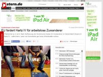 Bild zum Artikel: Sozialleistungen in Deutschland: EU fordert Hartz IV für arbeitslose Zuwanderer
