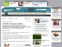 Bild zum Artikel: CONTRA: Foulspiel an Ribery