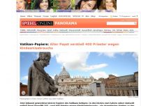 Bild zum Artikel: Vatikan-Papiere: Alter Papst verstieß 400 Priester wegen Kindesmissbrauchs