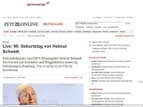 Bild zum Artikel: Festakt: 
			  Live: 95. Geburtstag von Helmut Schmidt