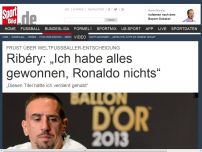 Bild zum Artikel: Ribéry: „Ich habe alles gewonnen, Ronaldo nichts“