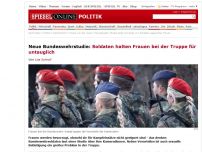 Bild zum Artikel: Neue Bundeswehrstudie: Soldaten halten Frauen bei der Truppe für untauglich