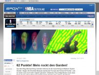 Bild zum Artikel: NBA: 62 Punkte: Melo elektrisiert den Garden