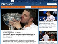 Bild zum Artikel: Tennis - Australian Open: Wawrinka jubelt in Melbourne