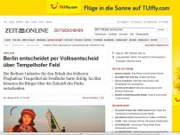 Bild zum Artikel: Freifläche: 
			  Berlin entscheidet per Volksentscheid über Tempelhofer Feld
