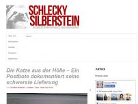 Bild zum Artikel: Die Katze aus der Hölle – Ein Postbote dokumentiert seine schwerste Lieferung