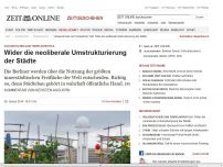 Bild zum Artikel: Volksentscheid zum Tempelhofer Feld: 
			  Wider die neoliberale Umstrukturierung der Städte