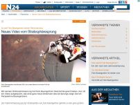 Bild zum Artikel: Baumgartner-Rekordsprung  - 
Neues Video vom Stratosphäresprung
