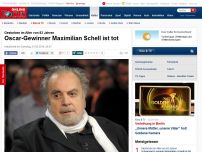 Bild zum Artikel: Beliebter Schauspieler stirbt mit 83 - Maximilian Schell ist tot