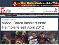 Bild zum Artikel: Barca kassiert erste Heimpleite seit April 2012 Der FC Barcelona hat gegen den FC Valencia die erste Heimniederlage seit fast zwei Jahren kassiert. »