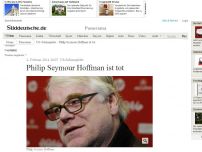 Bild zum Artikel: US-Schauspieler: Philip Seymour Hoffman ist tot