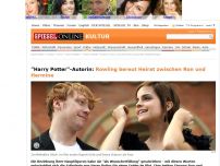 Bild zum Artikel: 'Harry Potter'-Autorin: Rowling bereut Heirat zwischen Ron und Hermine