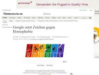 Bild zum Artikel: Doodle zur Olympischen Charta: Google setzt Zeichen gegen Homophobie