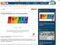 Bild zum Artikel: Olympia in Regenbogenfarben - 
Google solidarisiert sich mit Homosexuellen