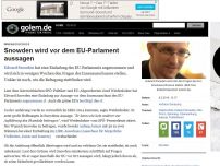 Bild zum Artikel: Innenausschuss: Snowden wird vor dem EU-Parlament aussagen