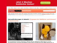 Bild zum Artikel: Herausforderungen in Sotschi: Eingesperrter Bobfahrer zertrümmert Badezimmertür