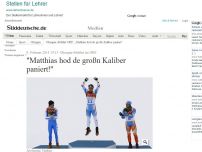 Bild zum Artikel: Olympia-Abfahrt im ORF: 'Matthias hod de großn Kaliber paniert!'