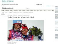 Bild zum Artikel: Trauerflor-Verbot des IOC: Wo Menschlichkeit keinen Platz hat