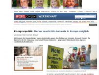 Bild zum Artikel: EU-Agrarpolitik: Merkel macht US-Genmais in Europa möglich