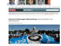 Bild zum Artikel: Internet-Protest gegen Überwachung: Die Kriminellen vom Geheimdienst