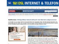 Bild zum Artikel: Kalifornien: Weltgrößtes Solarkraftwerk hat Betrieb aufgenommen